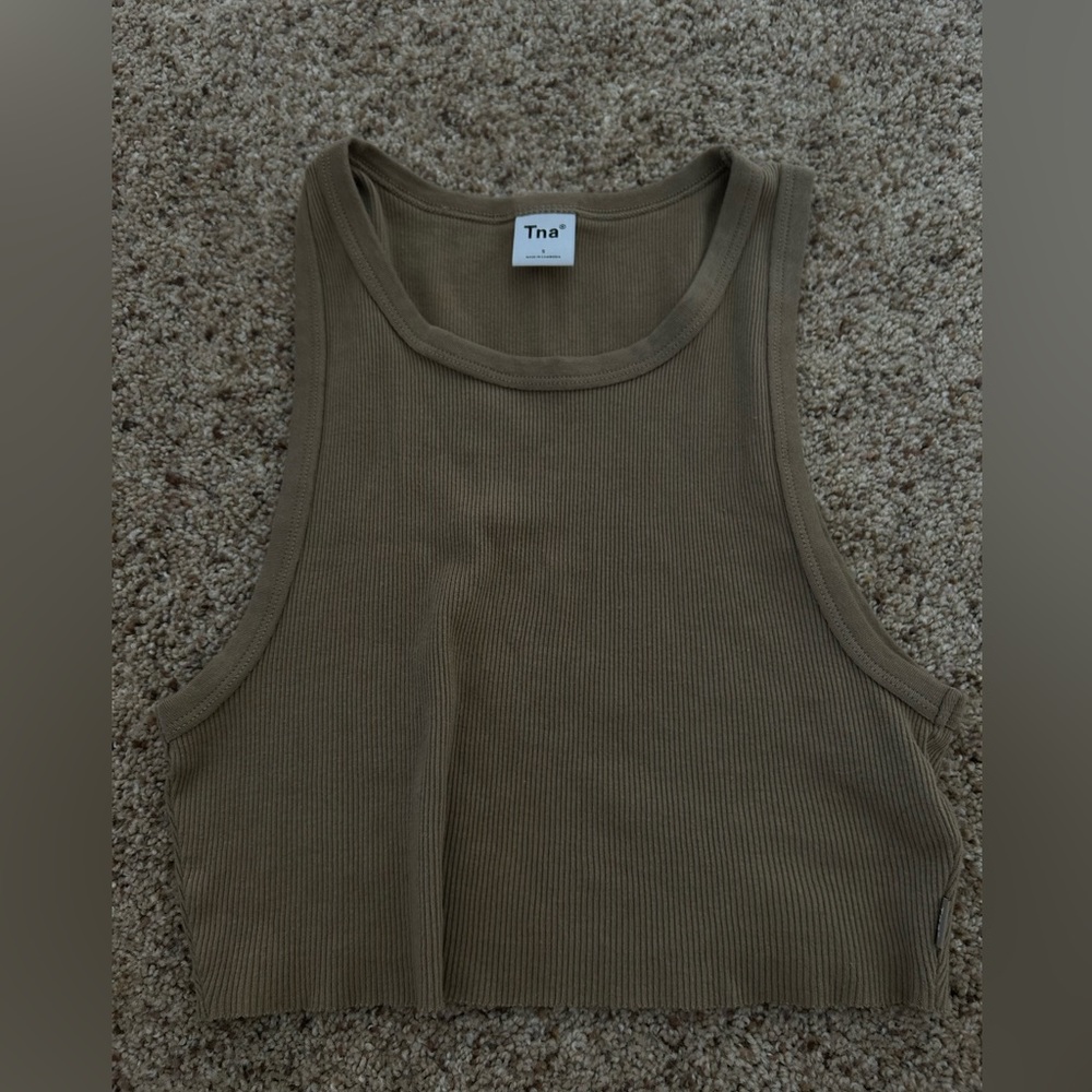 Tna ribbed crop tank from Aritzia